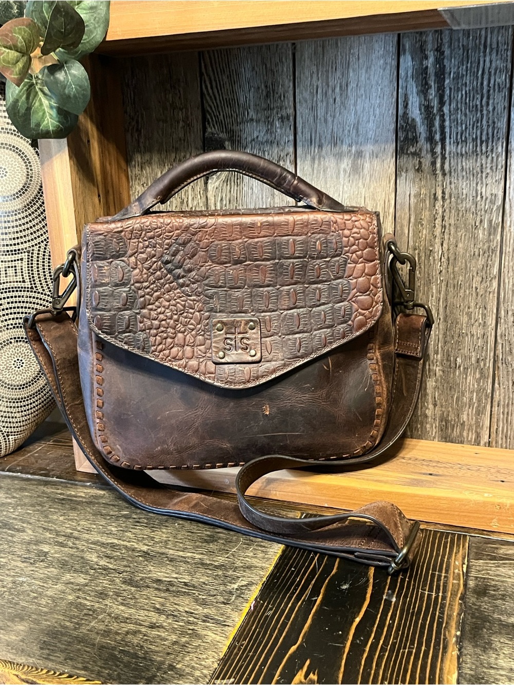 STS Ranchwear Catalina Croc Dakota Crossbody